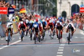 European Championships Munich 2022 - 2022 UEC Road Elite European Championships - Women's Road Race - 21/08/2022 - Lorena Wiebes (NED) - Elisa Balsamo (ITA) - Rachele Barbieri (ITA) - photo Ivan Benedetto/UEC/SprintCyclingAgency?2022